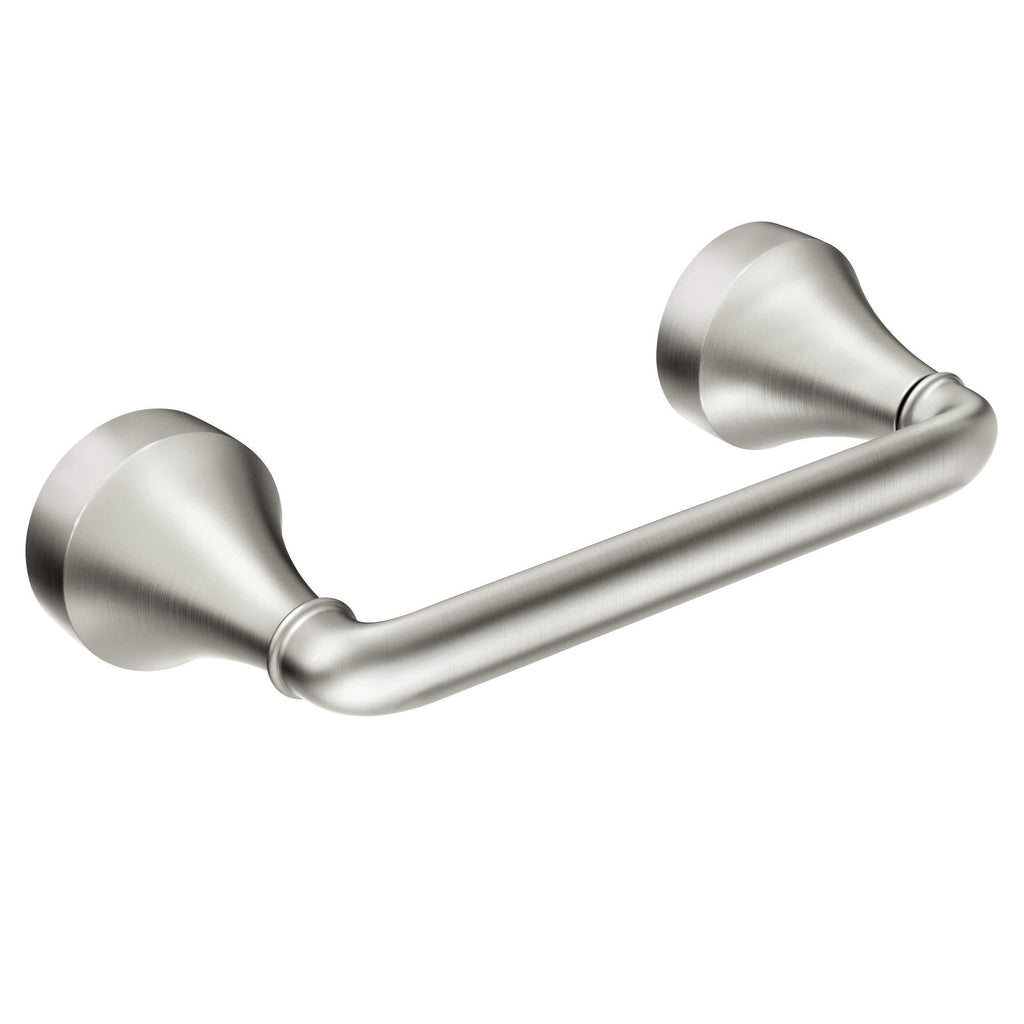 Moen MY6208BN Hamden Pivoting Toilet Paper Holder, Spot Resist Brushed Nickel 8.6" x 2" x 2.8" - NewNest Australia