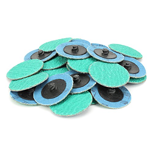 BHA Green Zirconia with Grind Aid Quick Change Sanding Discs Type R Male Roll On, 2" (40 Grit) - 25 Pack 40 grit - NewNest Australia