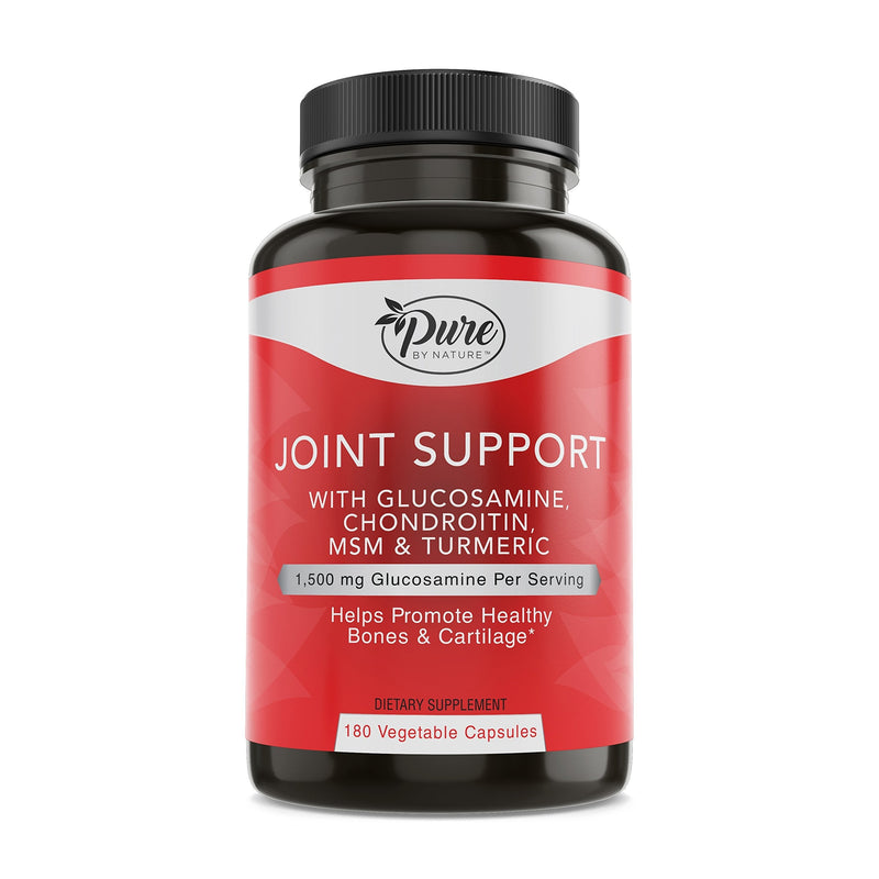 Pure By Nature Glucosamine with Chondroitin Turmeric MMS Boswellia Joint Pain Relief Supplement, 180 Count - NewNest Australia