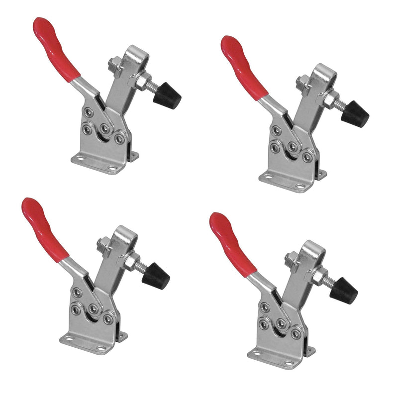 POWERTEC 20327 Quick Release Horizontal Toggle Clamp w Rubber Pressure Tip - Hold Down Hand Tool 300 lb Holding Capacity, 201B -4PK 4 Pack - NewNest Australia