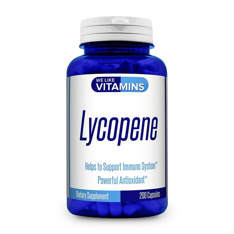 Lycopene 20mg Per Serving - 200 Capsules - Lycopene Supplement - Super Antioxidant which Helps Support Immune System and Prostate Health - NewNest Australia