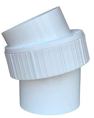 Haines Mac 2" Multiple Angle 0-25 Degree 2 Piece Glue Fit Elbow Pipe Fitting, Schedule 40 (White) - NewNest Australia