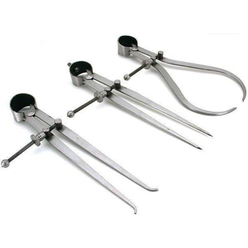New 3 Pieces Spring Caliper Set - Inside Outside & Divider 10" inch / 250 mm - Measuring Tool, Workshop, Tool Room - NewNest Australia