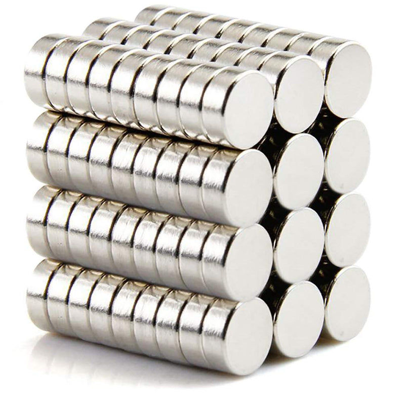 DIYMAG Small Refrigerator Magnets, 100Pcs Tiny Magnets Round Magnets for Crafts, Premium Brushed Nickel Fridge Magnets, Office Magnets- Come with a Storage Case 8x3-100p - NewNest Australia