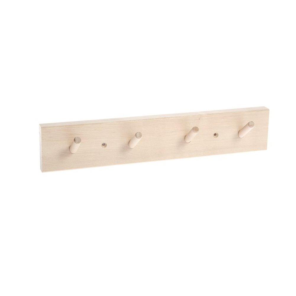 NewNest Australia - Iris Hantverk Birch Wall Rack - 4 Hook Design 