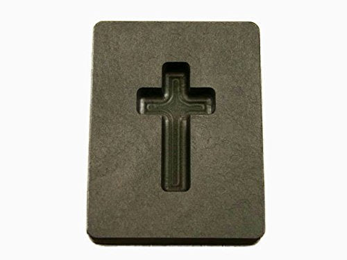 1 oz Custom Cross Gold High Density Graphite Mold Silver Copper 1-7/16" Tall - NewNest Australia