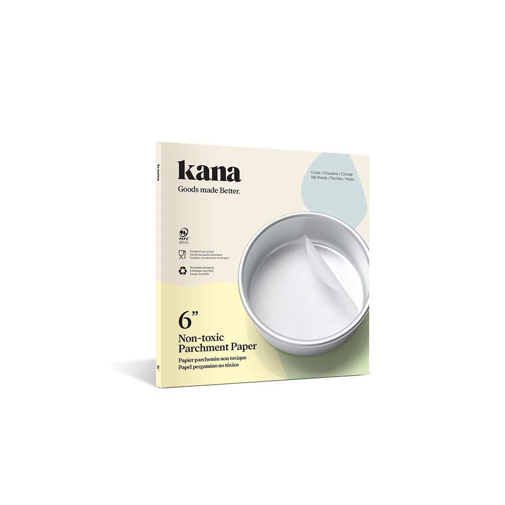 NewNest Australia - Kana Parchment Paper Baking Circles - 100 Pre-Cut Rounds 6 inch_Ideal for Baking Cakes, Pastries & Cheesecakes - Suitable for Tortilla Press 6 Inch Baking Round 