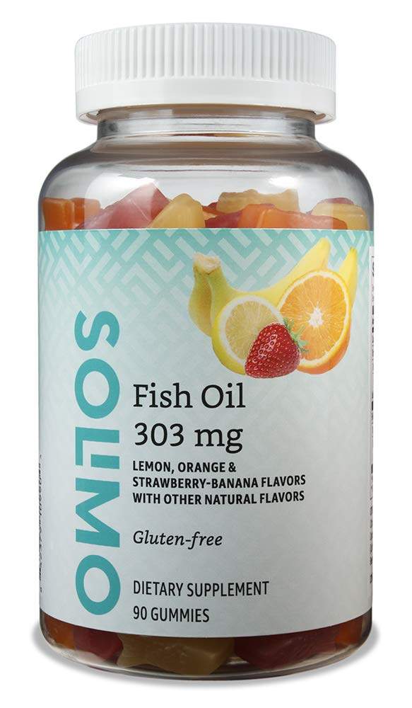 Amazon Brand - Solimo Fish Oil 303 mg, 90 Gummies (2 Gummies per Serving), EPA and DHA Omega-3 fatty acids - NewNest Australia