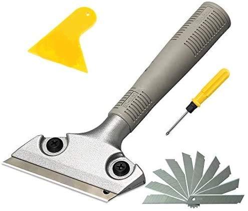 LDS Industry Glass Scraper, Stove Cleaner, Extendable Razor Blade Sticker/paint Scraper Remover for Window Tile Glass Windshield Tile Granite Wall Cleaning Hand Tool, Gum Cleaning, SCRP-U - NewNest Australia