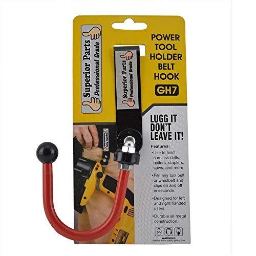 Superior Parts GH7 Hook Drill/Power Tool Holder with Metal Clip Belt REPLACES Bigg Lugg BL1 (Standard Version) 1 - NewNest Australia