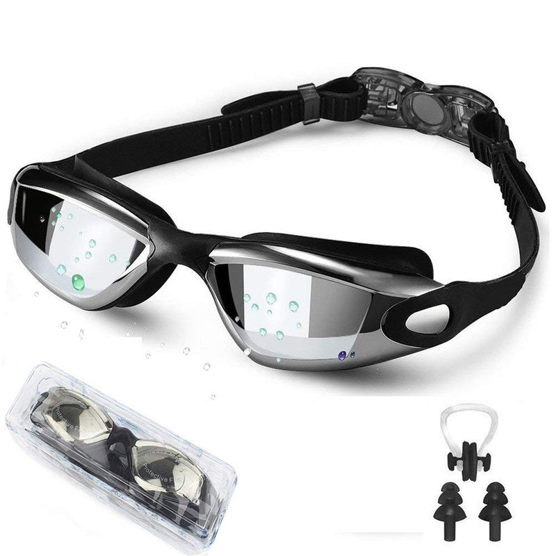 Adult Swim Goggles, Anti Fog Women Swimming Goggles Men No Leaking Triathlon Water Goggles, Youth Summer Pool Glasses Set Black - NewNest Australia
