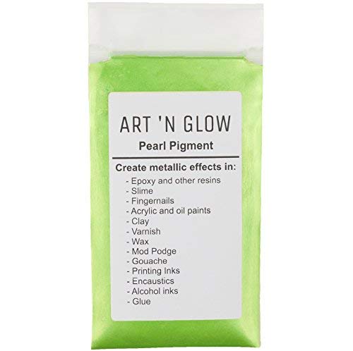 Mica Pearl Pigment Powder (Apple Green) - (.88 Ounce/25 Grams) - 10+ Colors Available Apple - NewNest Australia