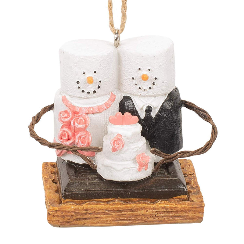 NewNest Australia - Midwest-CBK S'mores Bride and Groom with Wedding Cake Ornament 