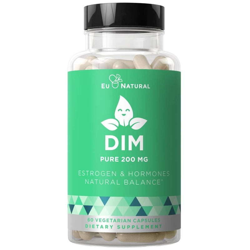 DIM Supplement Pure 200 Mg – Energy Fatigue & Stress Relief, Estrogen Balance, Menopause & Hot Flashes, Hormonal Support for Women – Enhanced Bioavailability BioPerine – 60 Vegetarian Soft Capsules - NewNest Australia