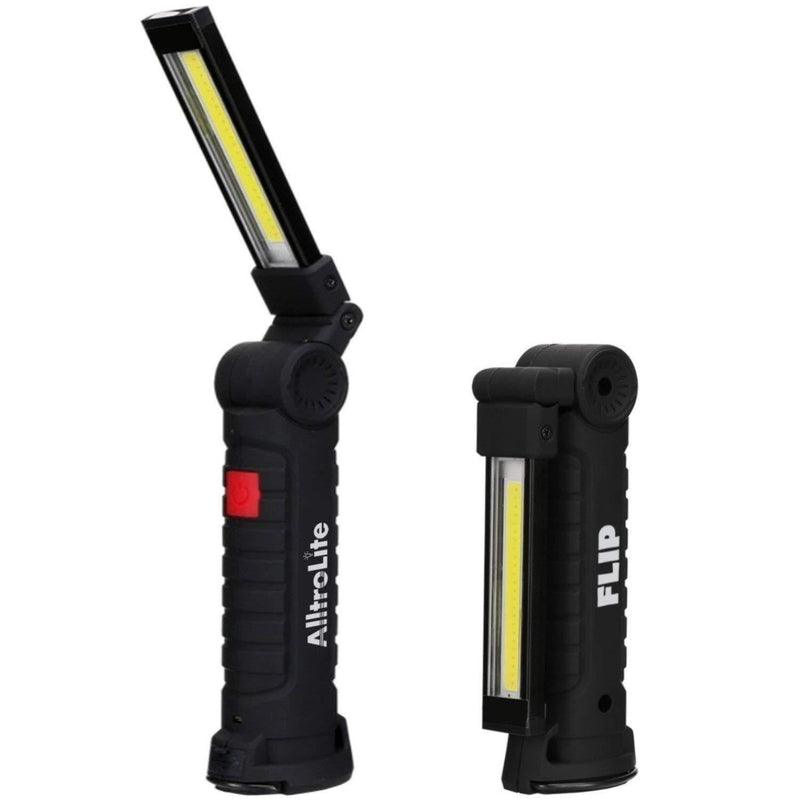 【2021】Flip Rechargeable COB LED Magnetic Flashlight & Work Light - TRUE 300 LUMENS - 3000mAh Battery - Flood Light Torch with Magnetic Stand for Car Repairing, Workshop, Garage - 1-Pc Flip Rechargeable Magnetic Work Light - NewNest Australia