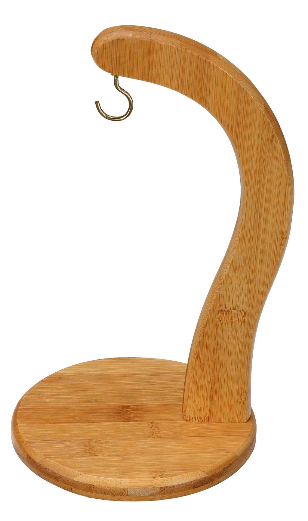 NewNest Australia - Cortesi Home BambooToni Natural Hanger with Hook to Keep Your Bananas Fresh Longer, 12", Brown 