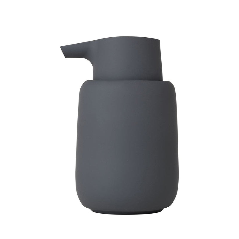 Blomus Soap Dispenser, Ceramic, Plastic, Silicone, Magnet, H 14 cm, T 9,5 cm, Ø 8,5, V 0,25 l - NewNest Australia