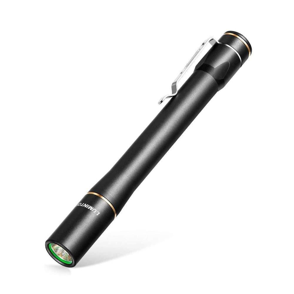 LUMINTOP IYP365 Penlight, Super Bright 200 Lumens Cree LED, IPX-8 Water Resistant, 3 Modes, Powered By 2AAA battery for Inspection, Work, Repair Black Aluminum Cree - NewNest Australia