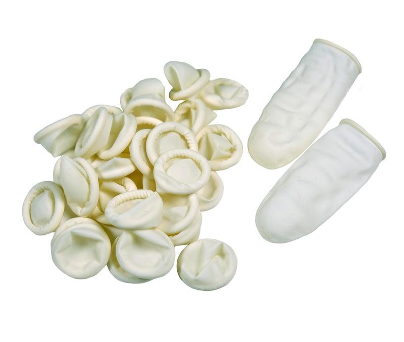 Disposable Latex Finger Cots 200pcs (Large), Anti-Static Rubber Fingertips Protective Finger Gloves Applicators for Electronic Repair, Painting, Jewelry Cleaning 200 Large - NewNest Australia