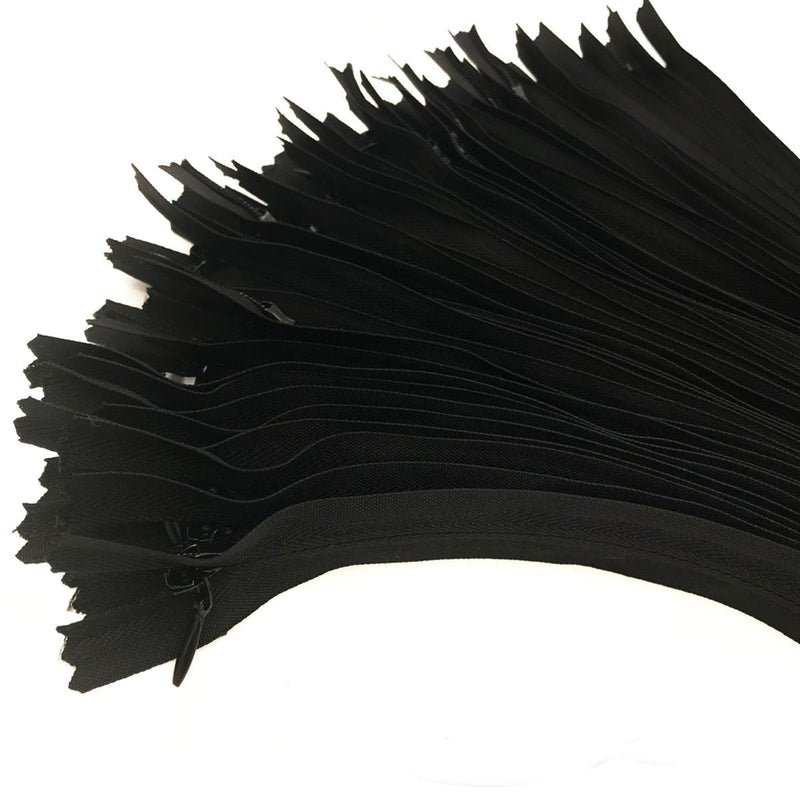 40PCS Nylon Invisible Zipper Tailor DIY Sewing Tools for Garment/Bags/Home Textile(9 inch,Black) 9 inch Black - NewNest Australia