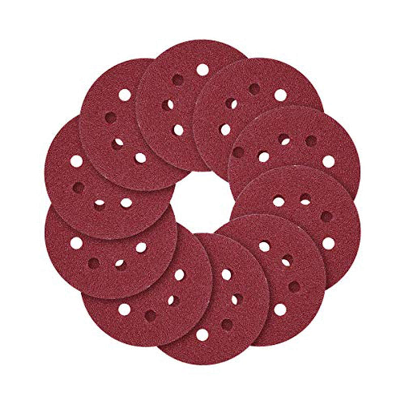 5-Inch 8-Hole Hook and Loop Sanding Discs 70PCS, 40/80/120/240/320/600/800 Assorted Grits Sandpaper - Pack of 70 - NewNest Australia