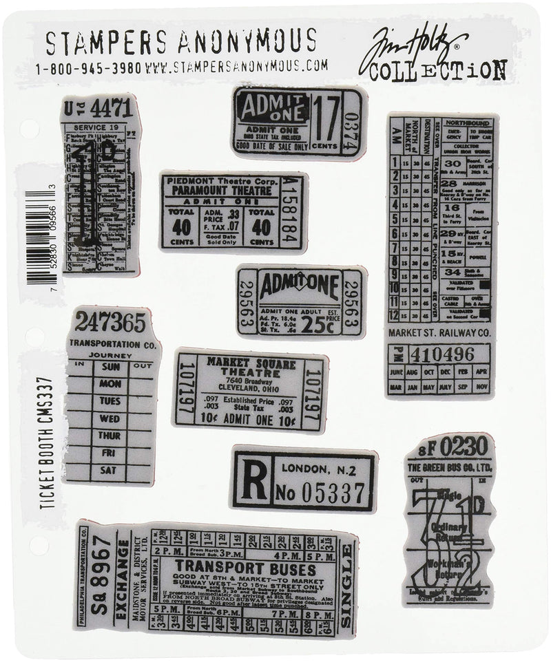 Stampers Anonymous Cling Stamp Tholtz Ticketbooth - NewNest Australia