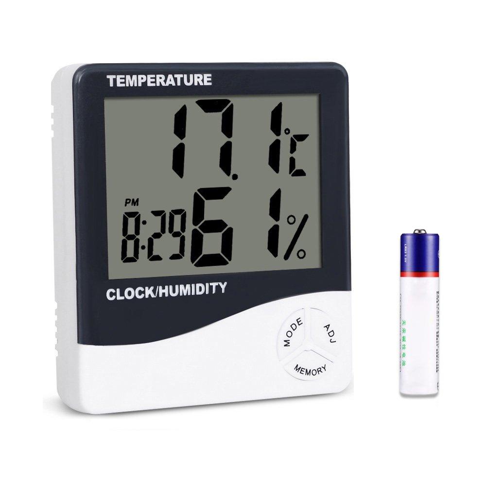 NewNest Australia - Mengshen Digital Hygrometer Thermometer, Indoor Temperature Gauge Meter for Home Office Greenhouse Basement Car Babyroom, TH02 