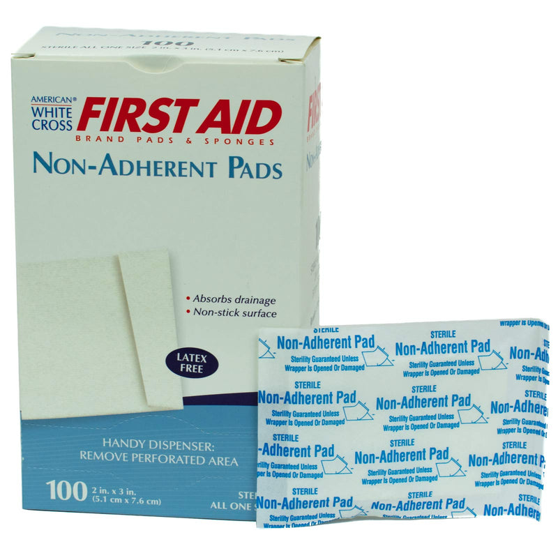 Economy Non-Adherent Pads, 2" x 3", Box of 100 - NewNest Australia