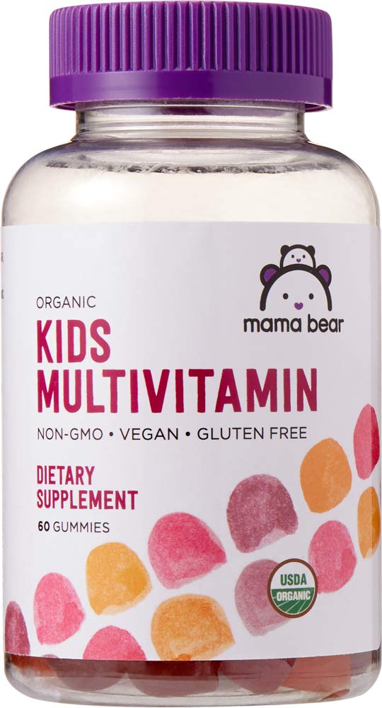 Amazon Brand - Mama Bear Organic Kids Multivitamin, 60 Gummies, 1 Month Supply (Packaging May Vary) Multivitamin Only - NewNest Australia