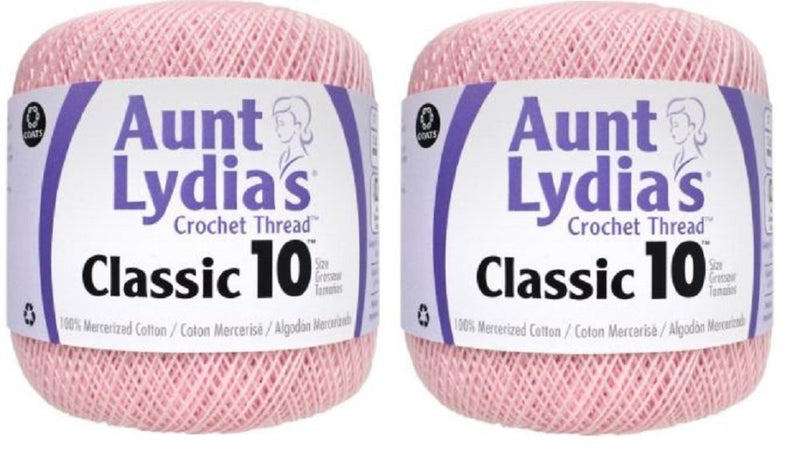 Aunt Lydia's Crochet Thread - Size 10 - Orchid Pink (2-Pack) - NewNest Australia
