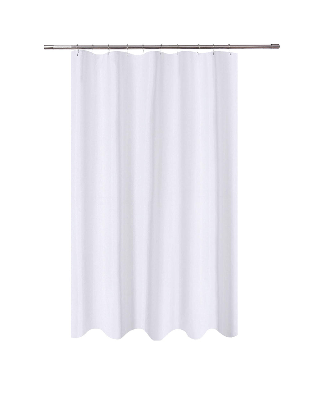 N&Y HOME Fabric Shower Curtain Liner 54 x 78 inches Bath Stall Size, Hotel Quality, Washable, Water Repellent, White Spa Bathroom Curtains with Grommets, 54x78 54"x78" - NewNest Australia