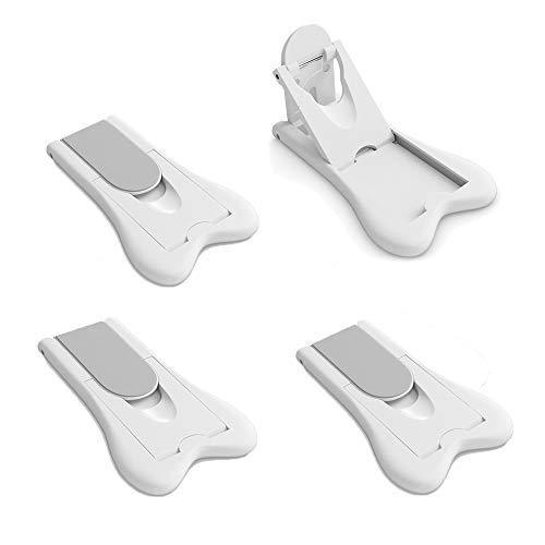 Sliding Door Lock for Child Safety 4 Pack, Baby Proof Lock for Patio, Closet, Shower, Window, Wardrobe, Childproof Cupboard Kitchen Cabinet Glass Door Latch, No Tools Needed - NewNest Australia