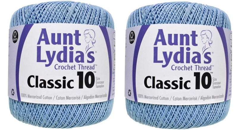 Aunt Lydia's Crochet Thread - Size 10 - Delft (2-Pack) - NewNest Australia