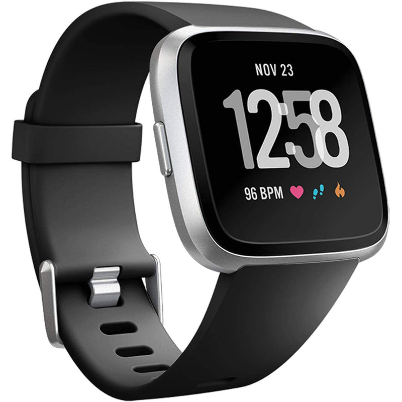 Wepro Bands Compatible with Fitbit Versa SmartWatch, Versa 2 and Versa Lite SE Watch for Women Men, Small and Large Black Large 7.2"-8.7" - NewNest Australia
