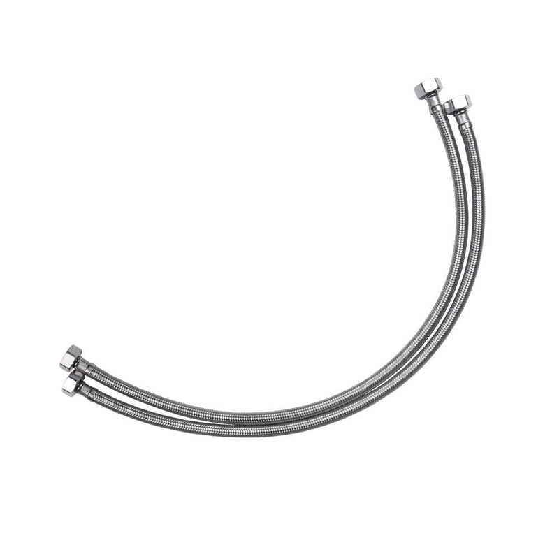 Vataler Faucet Line Connector Braided 304 Stainless Steel Supply Hose 1/2 I.P. Female Thread to 1/2 I.P. Female Straight Thread Faucet Hose Replacement (One Pair) (16 Inch) 16 Inch - NewNest Australia