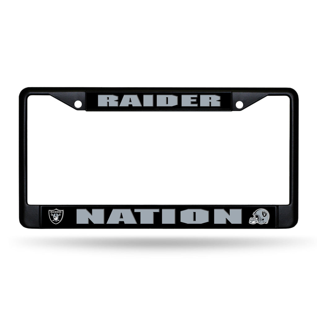 Rico Industries NFL Las Vegas Raiders Standard Chrome License Plate Frame, Black (FBC1704) - NewNest Australia