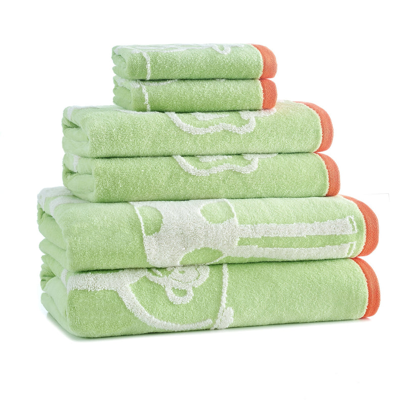 Kassatex Kassa Kids Jungle Hand Towel, Green - NewNest Australia