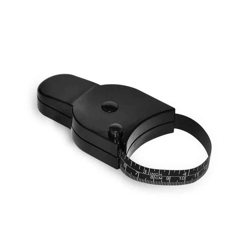 WIN TAPE 80'' 205cm Waist Body Tape Measure with Push Button, Measuring Waist and Arms (Black) Black - NewNest Australia