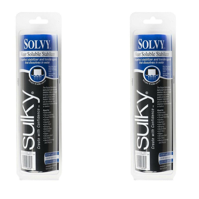 Sulky 12-Inch by 9-Yard Solvy Water Soluble Stabilizer Roll (2 Pack) 2 Pack - NewNest Australia
