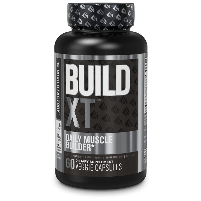 Build-XT Muscle Builder - Daily Muscle Building Supplement for Muscle Growth and Strength | Featuring Powerful Ingredients Peak02 & elevATP - 60 Veggie Pills 60 Count (Pack of 1) - NewNest Australia