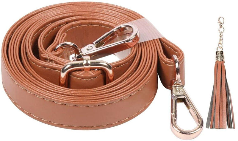Beaulegan Purse Strap Replacement - Microfiber Leather - 59 Inch Long Adjustable for Crossbody Shoulder Bag - 0.7 Inch Wide, Camel/Gold Camel (Gold Clasp) - NewNest Australia