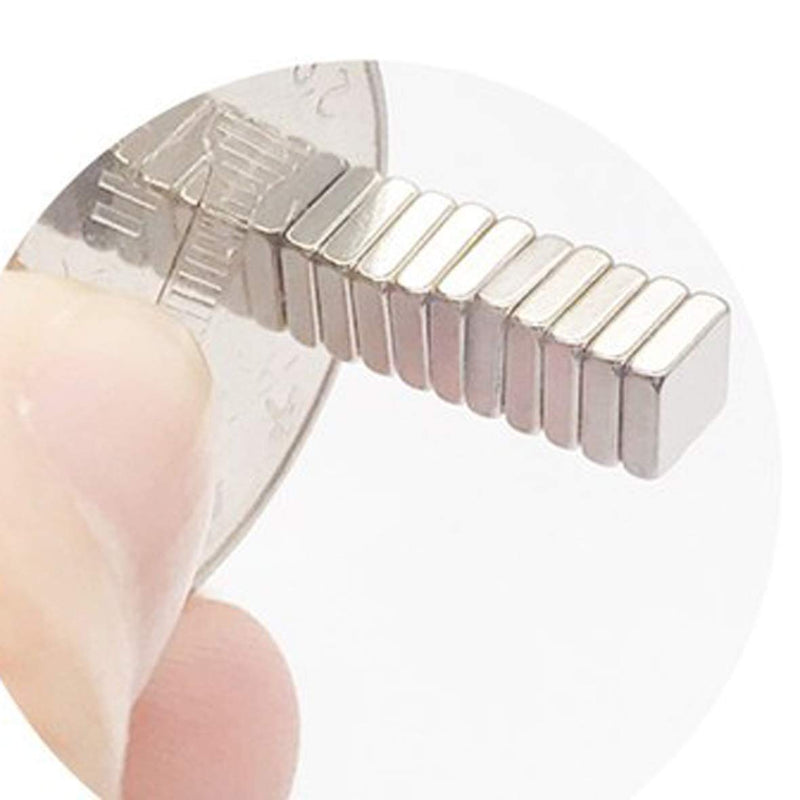 Magnetics 4x4x1.3mm 100-Piece Rectangular Magnets Ideal for refrigerators, Handicraft Projects, whiteboards, DIY Projects, Office Magnets - Map Square ma - NewNest Australia