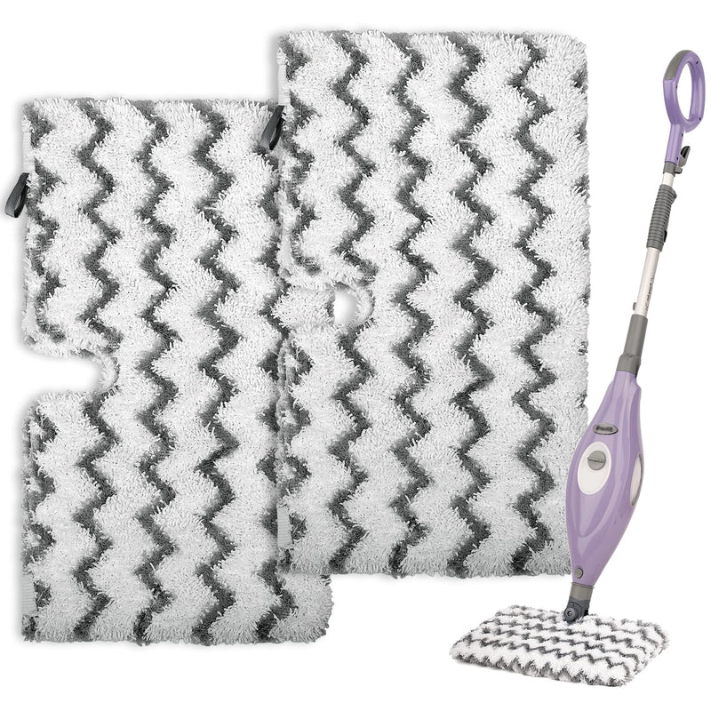Flammi Steam Scrub Mop Pad Heavy Duty Fit Shark Steam Pocket Mop S3501 S3601 S2901 S2902 S3550 S3801 S3901 SE450 S3601D S3901D for All Hard Floors 2 Gray - NewNest Australia