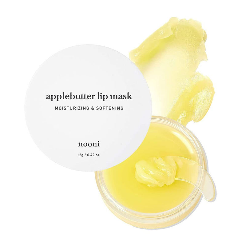 NOONI Applebutter Lip Mask with Shea Butter, Botanical Waxes, and Vitamins A,C & E | Moisturizing Overnight Lip Mask | Korean Skincare for Cracked Lip Repair | Cruelty-free, Formulated without Glutens and Parabens 0.42 Ounce (Pack of 1) - NewNest Australia
