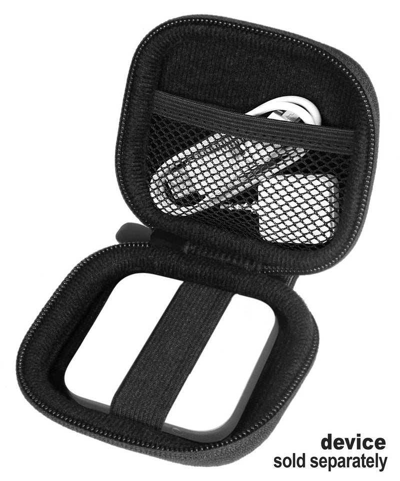 WGear Credit Card Reader Case for Square Contactless Chip Reader, Chip Reader Scanner, USB Cables Small Accessories, Mesh Pocket, Secure Elastic Strap, Easy to go Carabiner Black - NewNest Australia