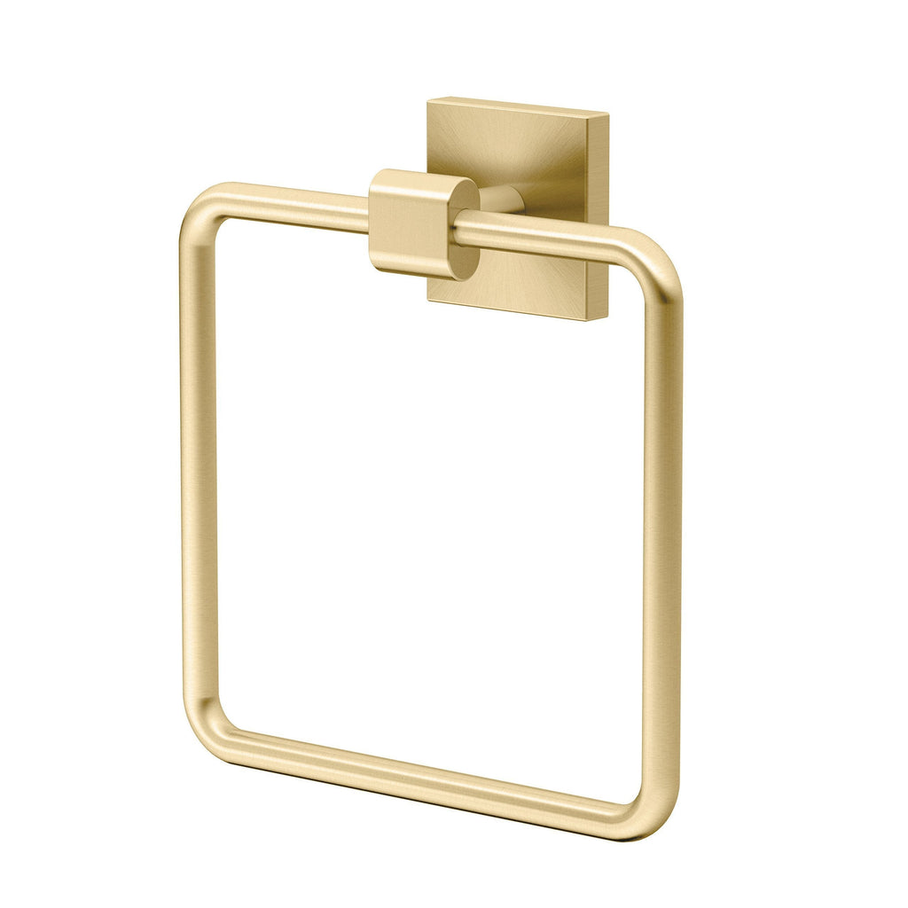 Gatco 4062 Elevate Towel Ring, Brushed Brass - NewNest Australia