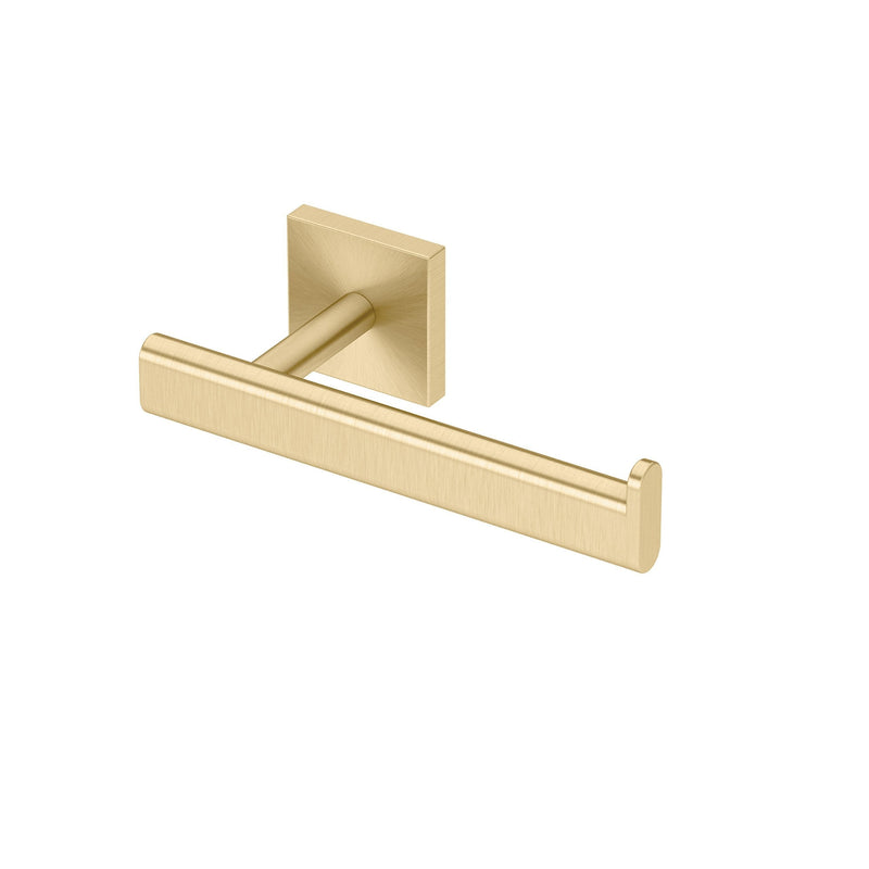 Gatco 4063 Elevate Toilet Paper Holder, Brushed Brass Single Post - NewNest Australia