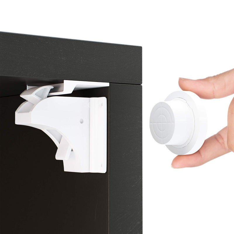 Avantina Cabinet Locks Child Safety I 4X Magnetic Cabinet Locks I Baby Proofing and Easy to Install I for Cabinets and Drawers - NewNest Australia