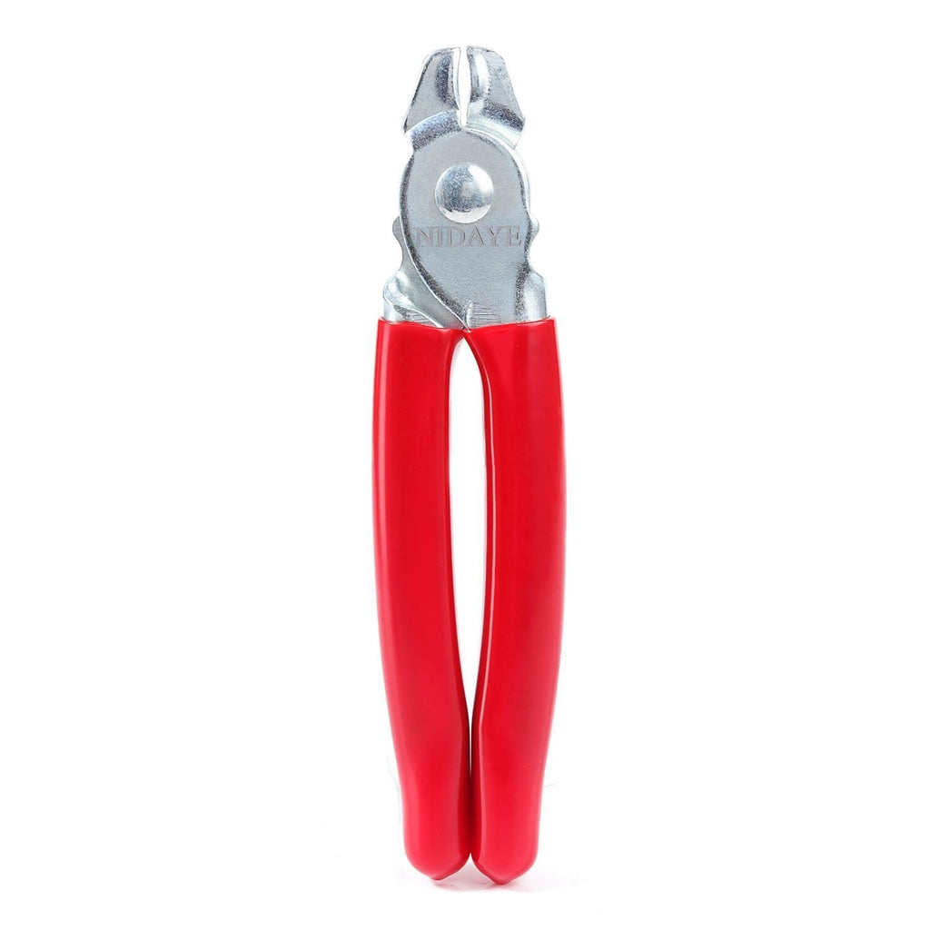 Straight Hog Ring Pliers Kit – Auto Upholstery Installation Tool for Bungee/Shock Cords/Animal Pet Cages/Bagging/Traps/Sausage Casing/Meat bags/Fencing/Railing by NIDAYE (Rings Not Included) - NewNest Australia