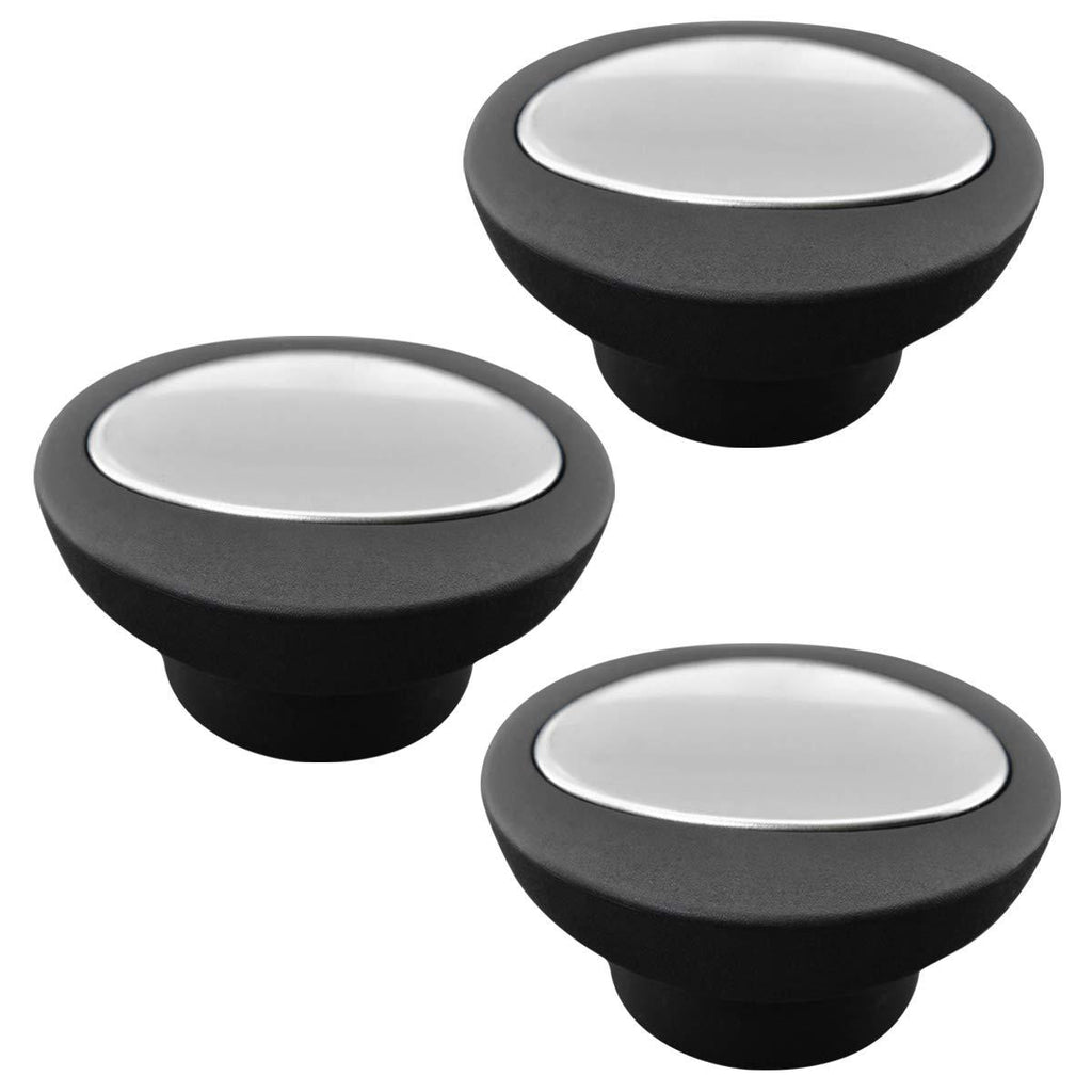 NewNest Australia - Universal Pot Lid Replacement Knobs Pan Lid Holding Handles (3 Pcs) Black 